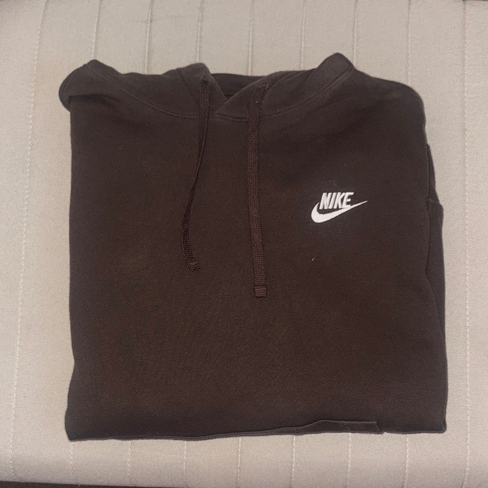 Nike Dark Hoodie with White Logo